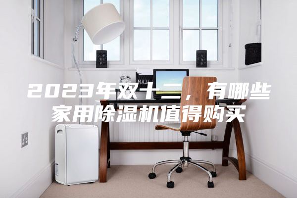 2023年雙十二，有哪些家用除濕機值得購買