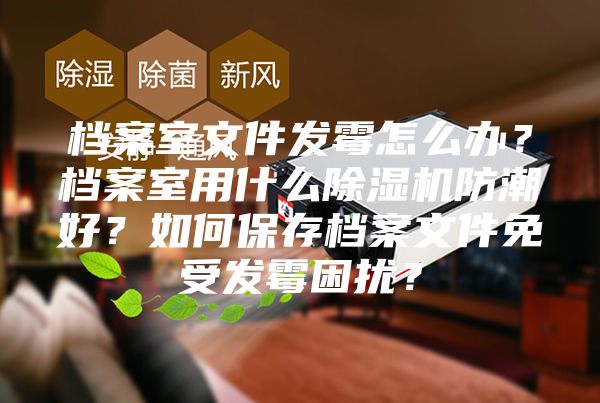 檔案室文件發(fā)霉怎么辦？檔案室用什么除濕機防潮好？如何保存檔案文件免受發(fā)霉困擾？